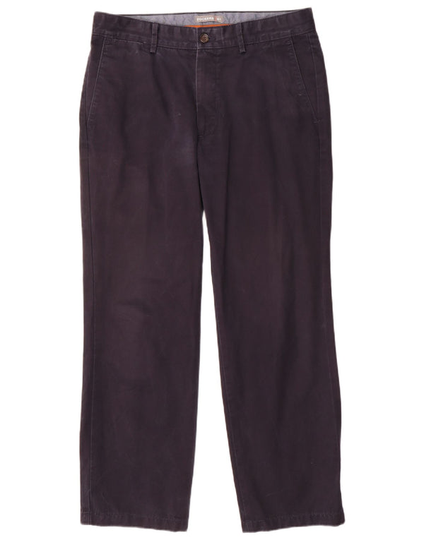 Dockers Męskie proste spodnie chino W34 L28 Granatowe bawełniane