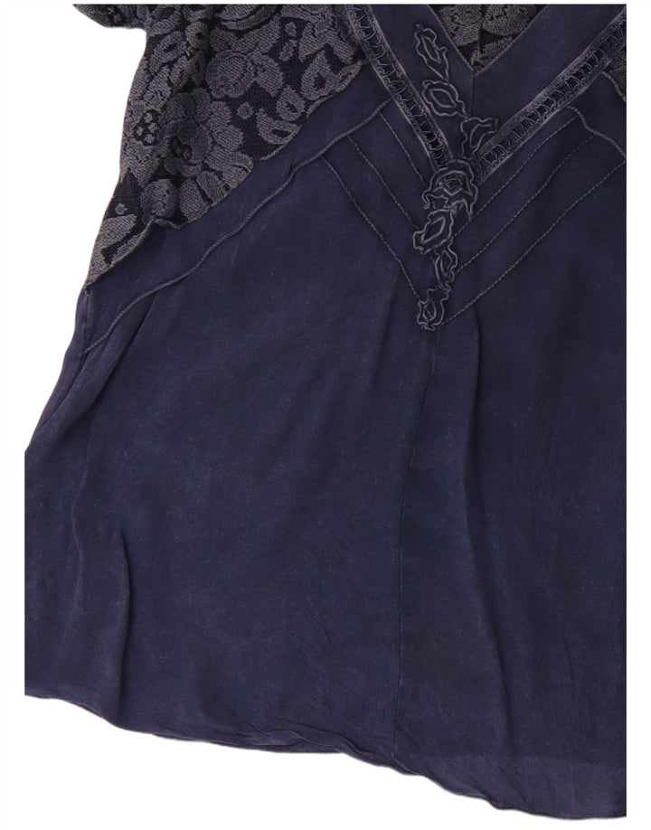 Bluzka damska JOSEPHINE Top UK 16, duża niebieska w kwiaty