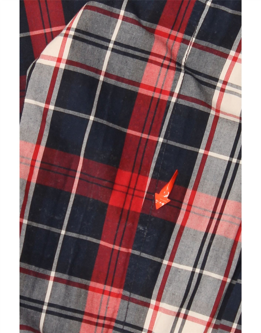 Męska dwustronna kurtka TOMMY HILFIGER UK 38 Średni granatowy nylon w kratkę