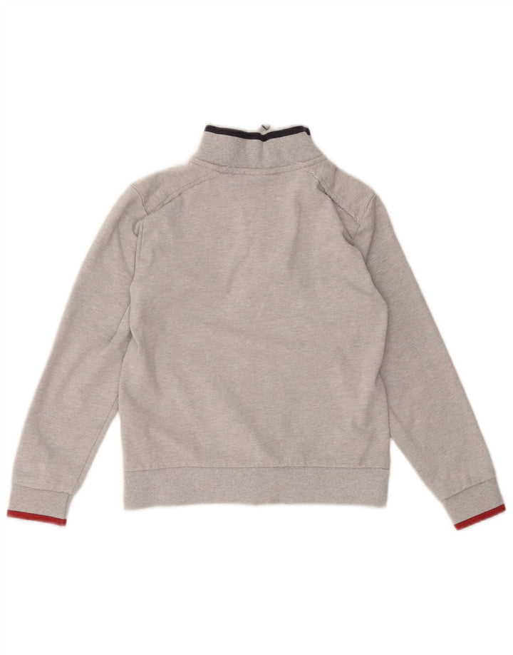 Kurtka chłopięca NAPAPIJRI z grafiką, dresowa, 9-10 lat, szara, bawełniana