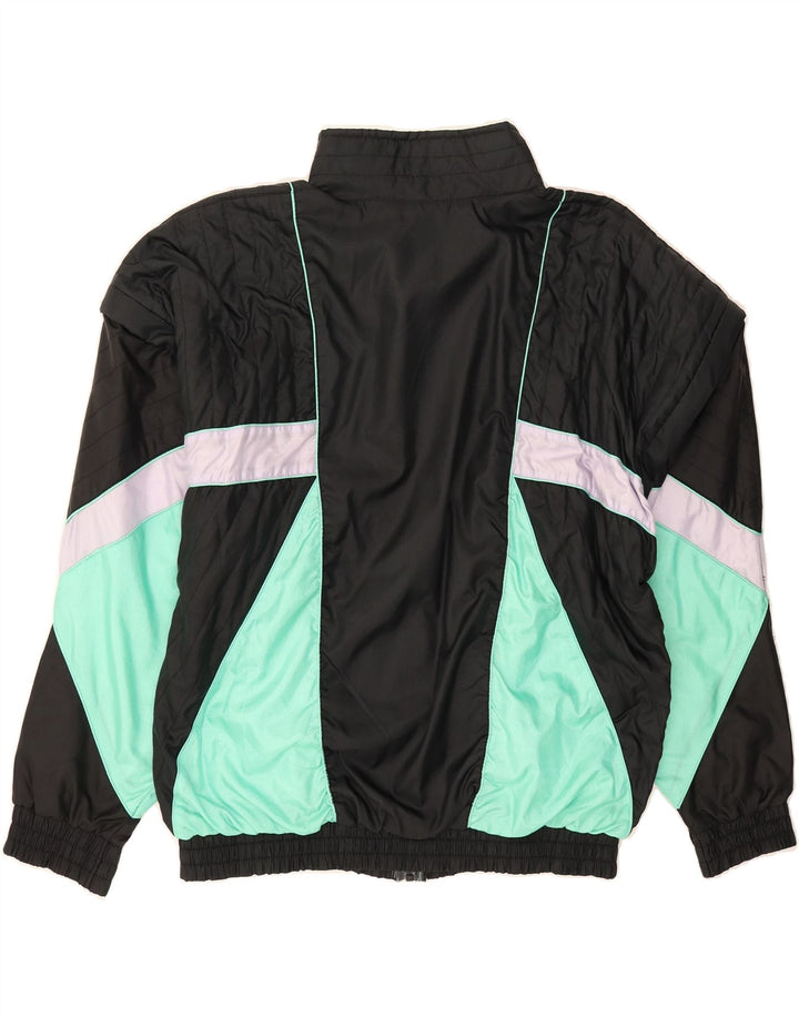 PANDORA Mens Tracksuit Top Jacket XL Black Colourblock Polyamide Vintage Pandora and Second-Hand Pandora from Messina Hembry 