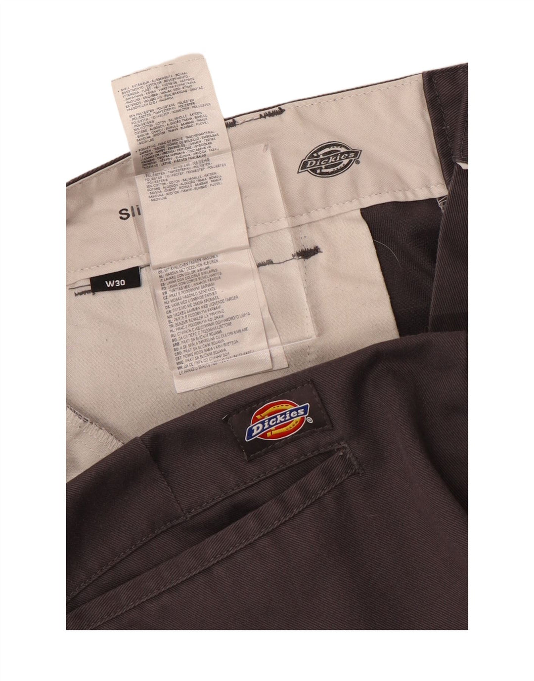 Męskie spodenki chino DICKIES Slim Fit W30 Średnioszara bawełna