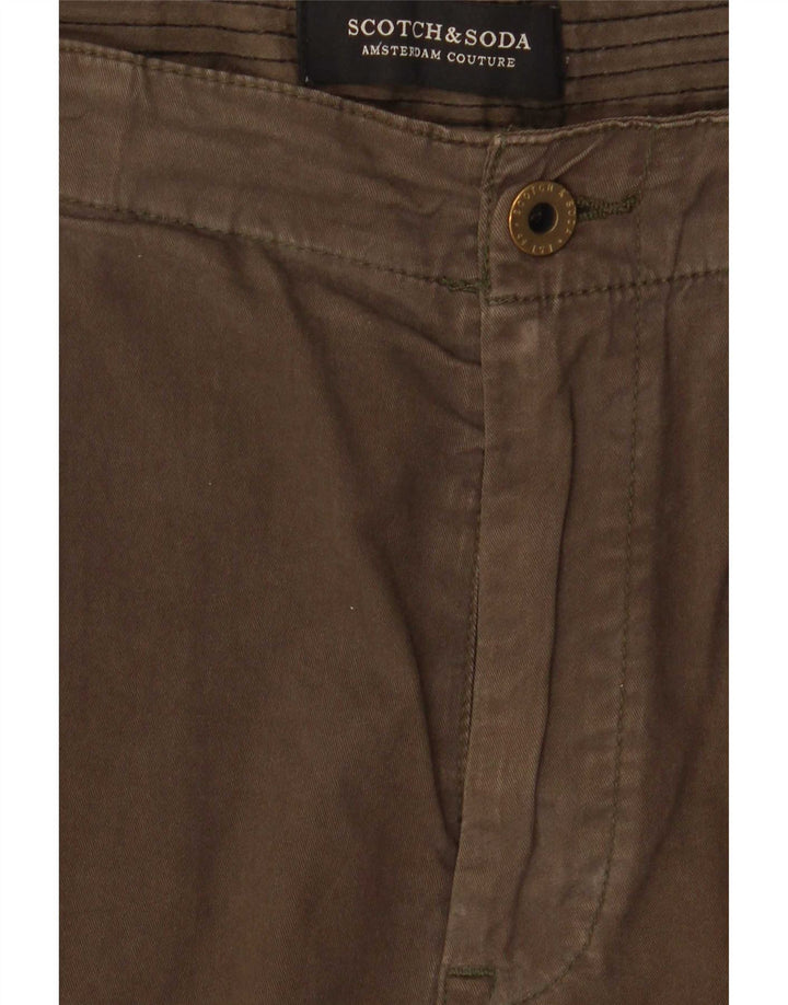 Męskie szorty cargo Scotch & Soda W34, duże, bawełniane w kolorze khaki