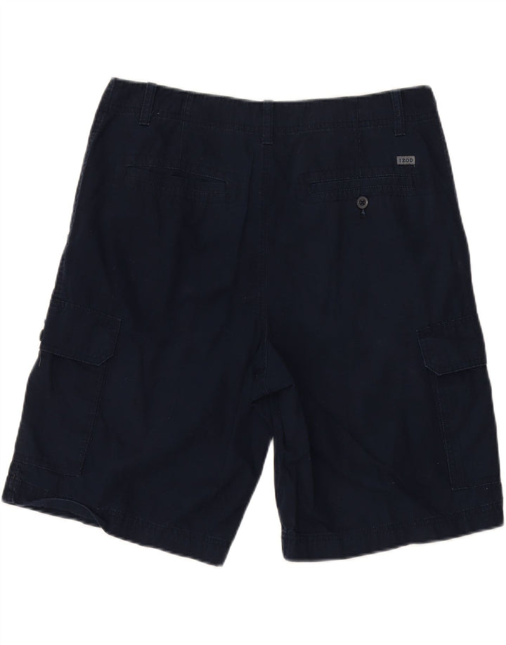 IZOD Mens Cargo Shorts W34 Large Navy Blue Cotton Vintage Izod and Second-Hand Izod from Messina Hembry 