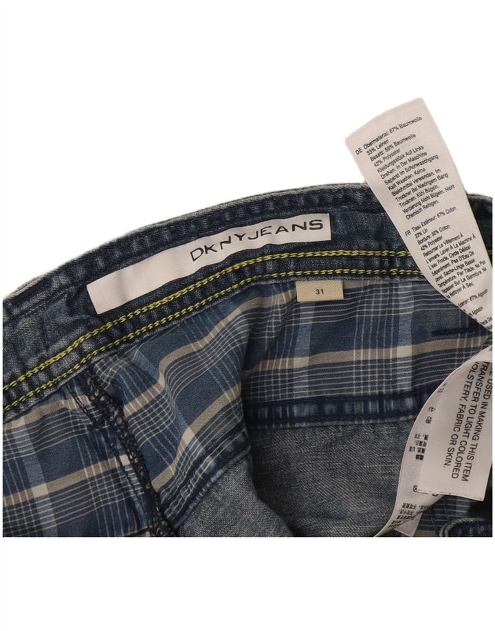 Męskie spodenki jeansowe Dkny W31 Średnioniebieskie bawełniane