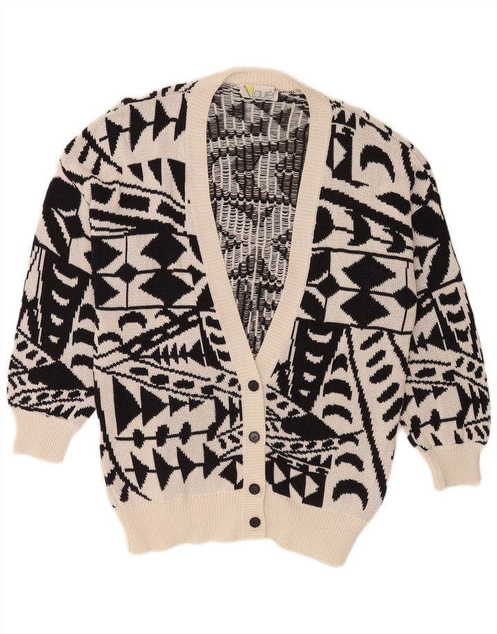 Damski sweter z długim rękawem Laurel IT 42 Średni czarny geometryczny retro