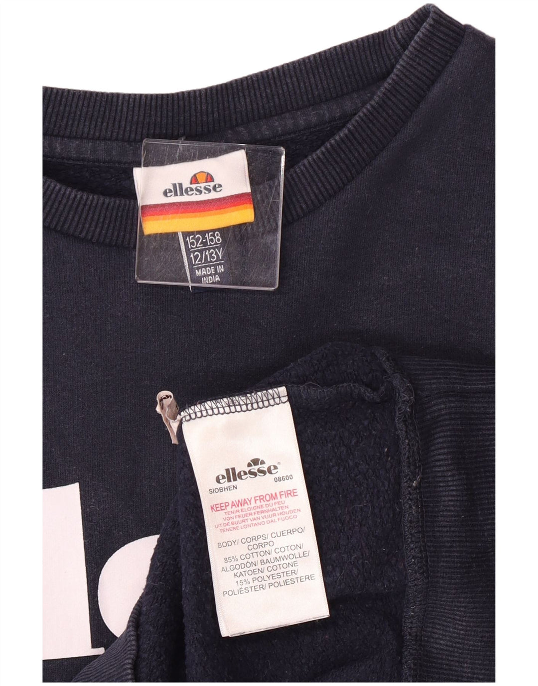 Bluza chłopięca Ellesse z grafiką, 12-13 lat, granatowa, bawełniana