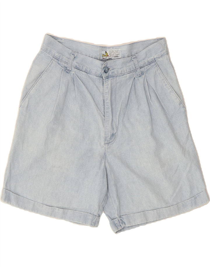 CASUCCI Womens High Waist Chino Shorts W28 Medium  Blue Vintage Casucci and Second-Hand Casucci from Messina Hembry 