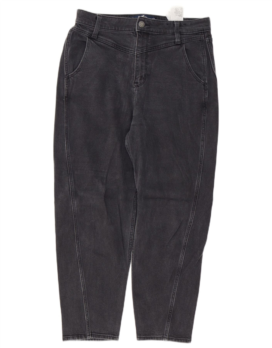 HOLLISTER Damskie jeansy Mom Jean z wysokim stanem, zwężane US 9 Medium W29 L24 szare