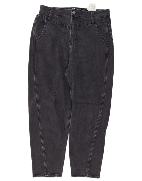 HOLLISTER Damskie jeansy Mom Jean z wysokim stanem, zwężane US 9 Medium W29 L24 szare