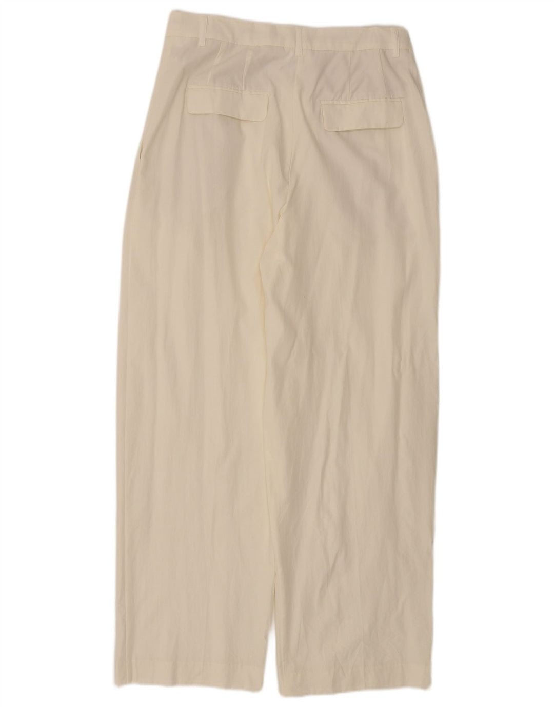 Spodnie damskie Zara Pegged Chino, średnie W28 L29, białe Lyocell