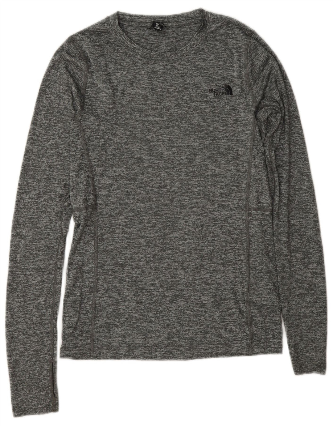 Damski top z długim rękawem The North Face, UK 6 XS, szary, nakrapiany poliester