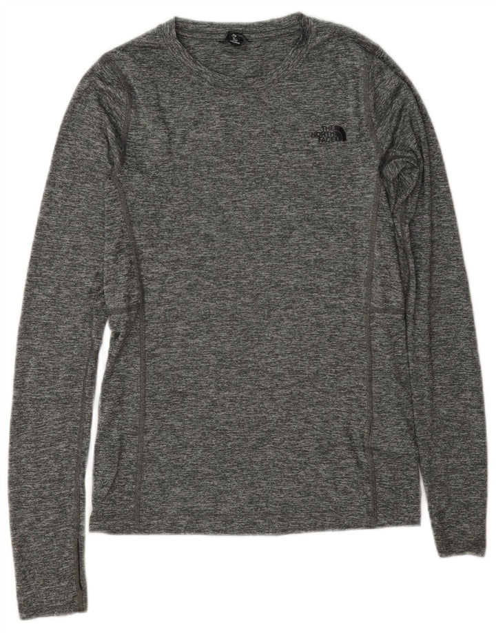 Damski top z długim rękawem The North Face, UK 6 XS, szary, nakrapiany poliester