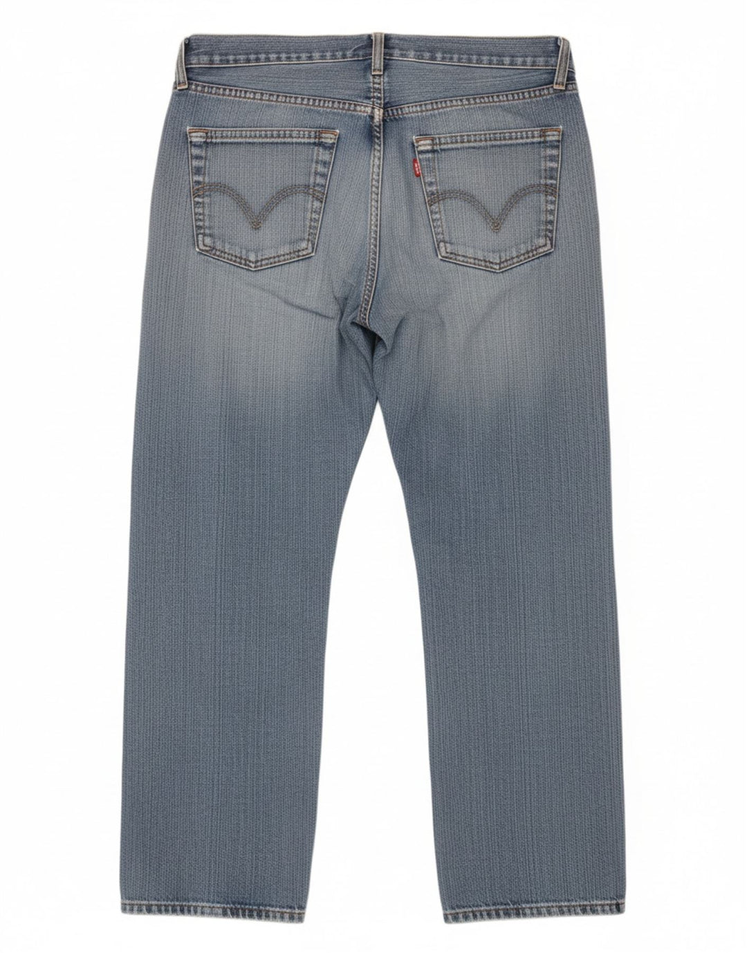 LEVI'S Mens 751 Straight Jeans W33 L27 Blue Cotton