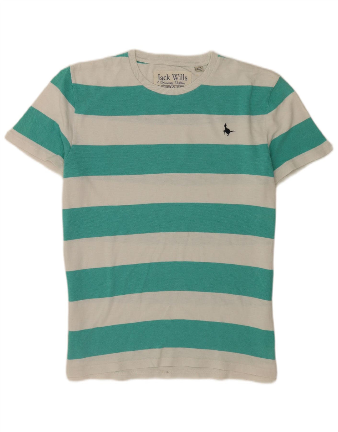 T-shirt męski Jack Wills, bawełniany, w średnie zielone paski