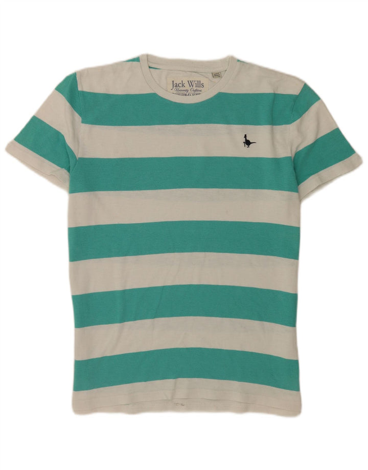 T-shirt męski Jack Wills, bawełniany, w średnie zielone paski