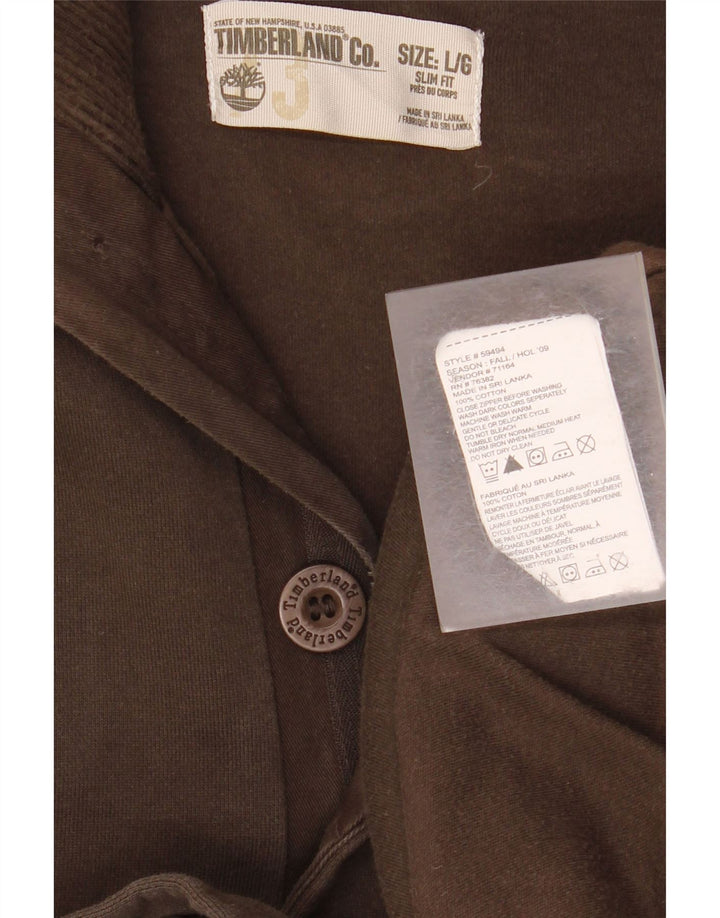 Męska kurtka bomberka TIMBERLAND Slim Fit UK 40, duża, brązowa, bawełniana