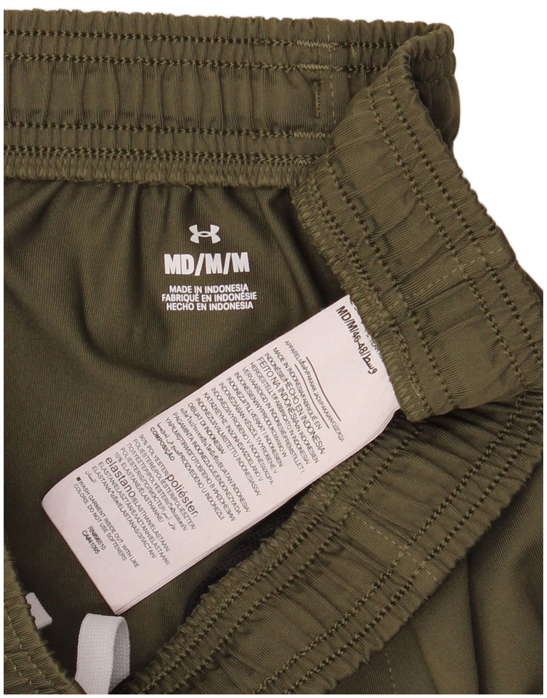 Męskie spodnie dresowe Under Armour, średni khaki, poliester