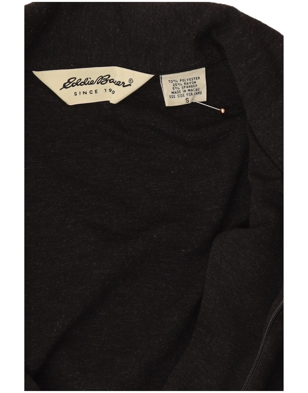 EDDIE BAUER Damska sukienka maxi z długim rękawem, oversize UK 10, mała, szara