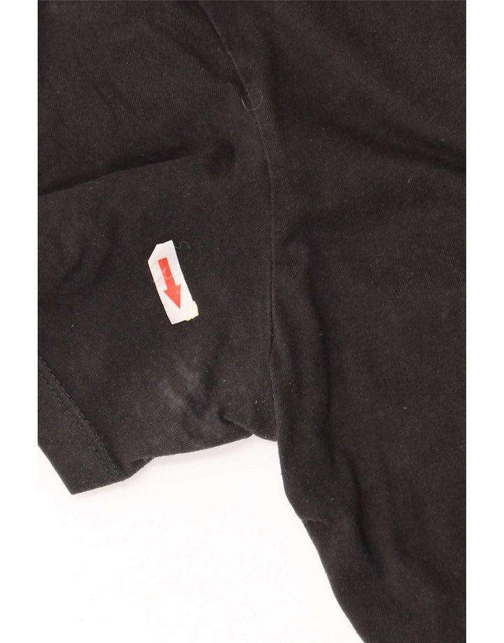 Męski T-shirt Levi's Slim Fit, duży, czarny, bawełniany