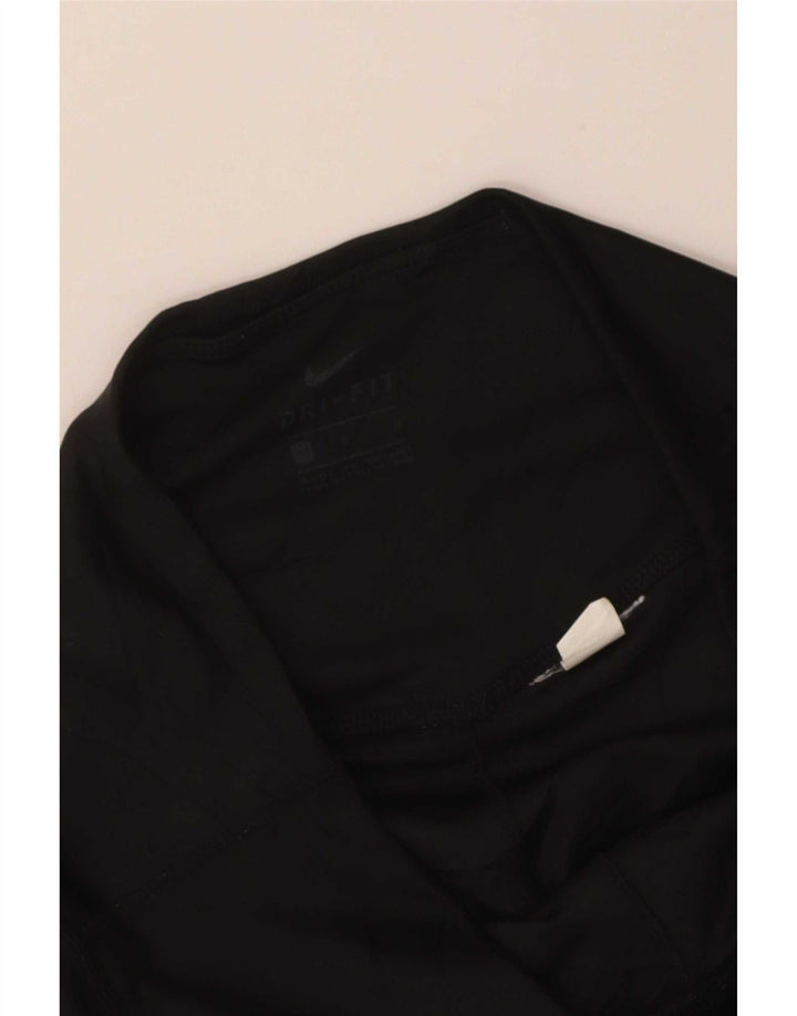 Damskie legginsy Nike Dri Fit Graphic UK 14, duże, czarne