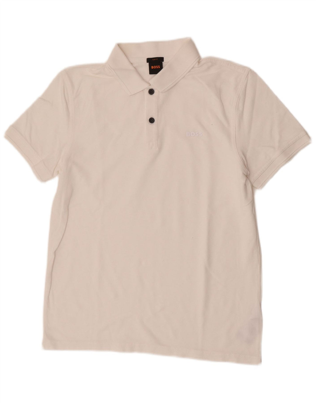Męska koszulka polo Slim Fit Hugo Boss, średnia biała bawełna