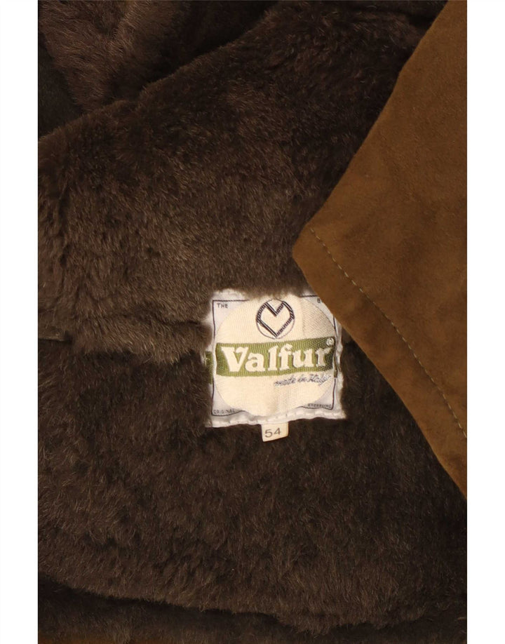 Męska kurtka shearling vintage IT 54 2XL Khaki