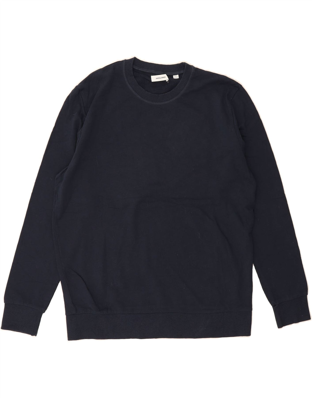 JACK & JONES Mens Sweatshirt Jumper 2XL Navy Blue Cotton Vintage Jack & Jones and Second-Hand Jack & Jones from Messina Hembry 