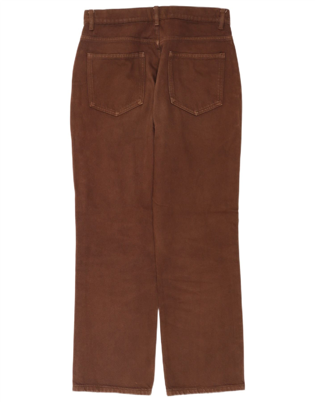 Damskie proste dżinsy Zara z wysokim stanem EU 40 Medium W30 L28 brązowe