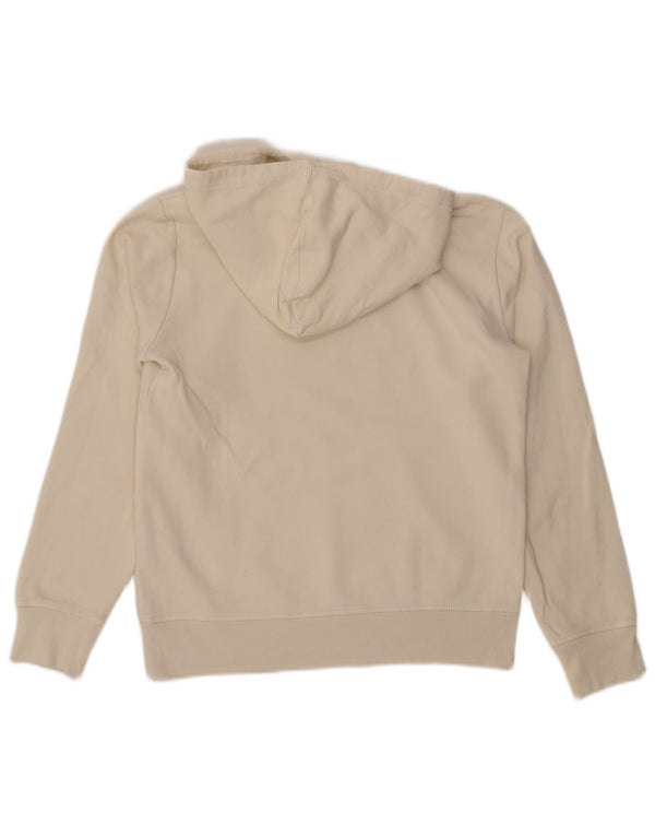 Damska bluza z kapturem CHAMPION z grafiką UK 14, średnia biała bawełna