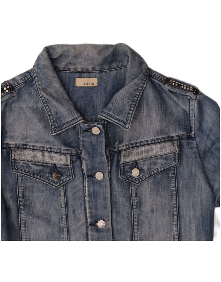 Damska kurtka dżinsowa TOY G, UK 12, średni niebieski