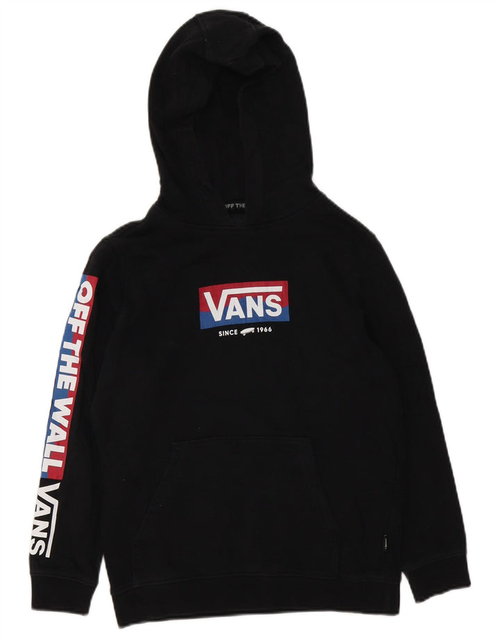 Chłopięcy sweter z kapturem Vans z grafiką, 8-9 lat, mały, czarny