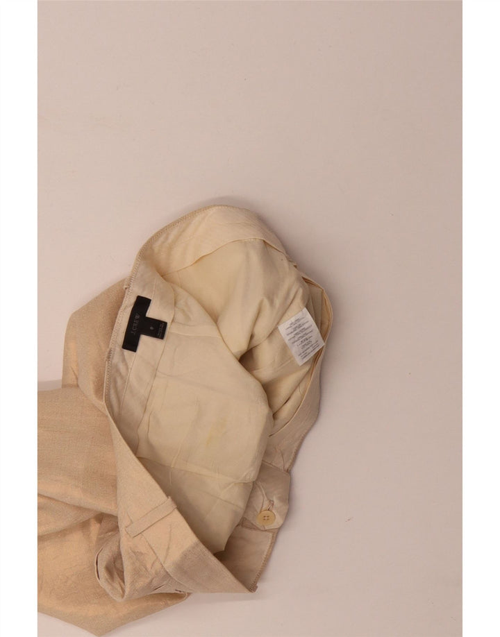 Damskie spodenki Chino J. CREW US 8 Medium W34 Beżowe lniane