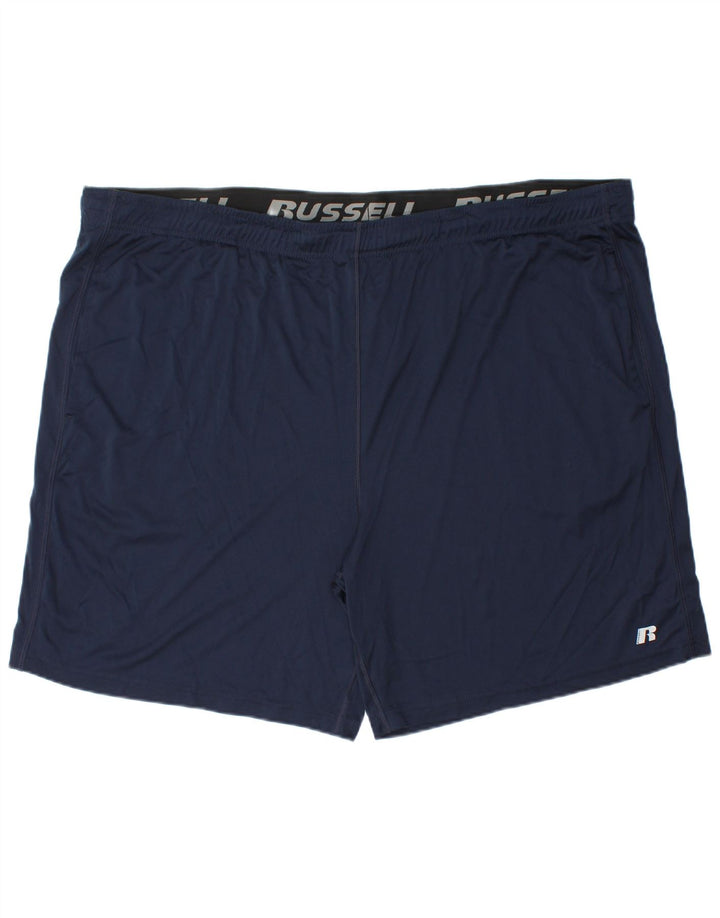 Męskie spodenki sportowe RUSSELL ATHLETIC Dri-Power, 2XL, granatowe, poliestrowe