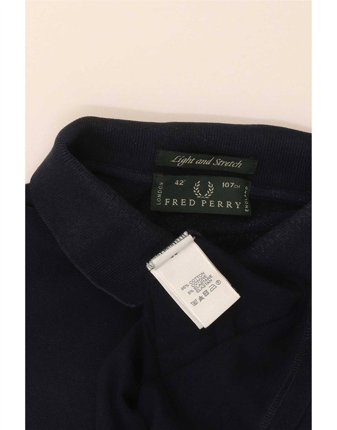 Męska koszulka polo Fred Perry, rozmiar 42, średnia, granatowa, bawełniana