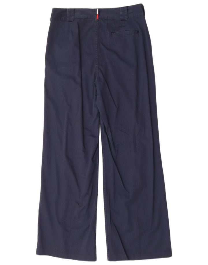 Spodnie damskie TOMMY HILFIGER Bootcut Chino US 12 Large W32 L30 Granatowe