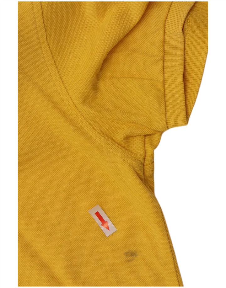 Męska koszulka polo Lyle & Scott, średnia żółta bawełna