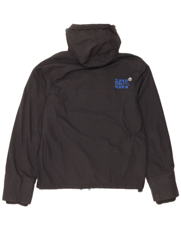 Męska wiatrówka z kapturem SUPERDRY UK 38, średnia czarna
