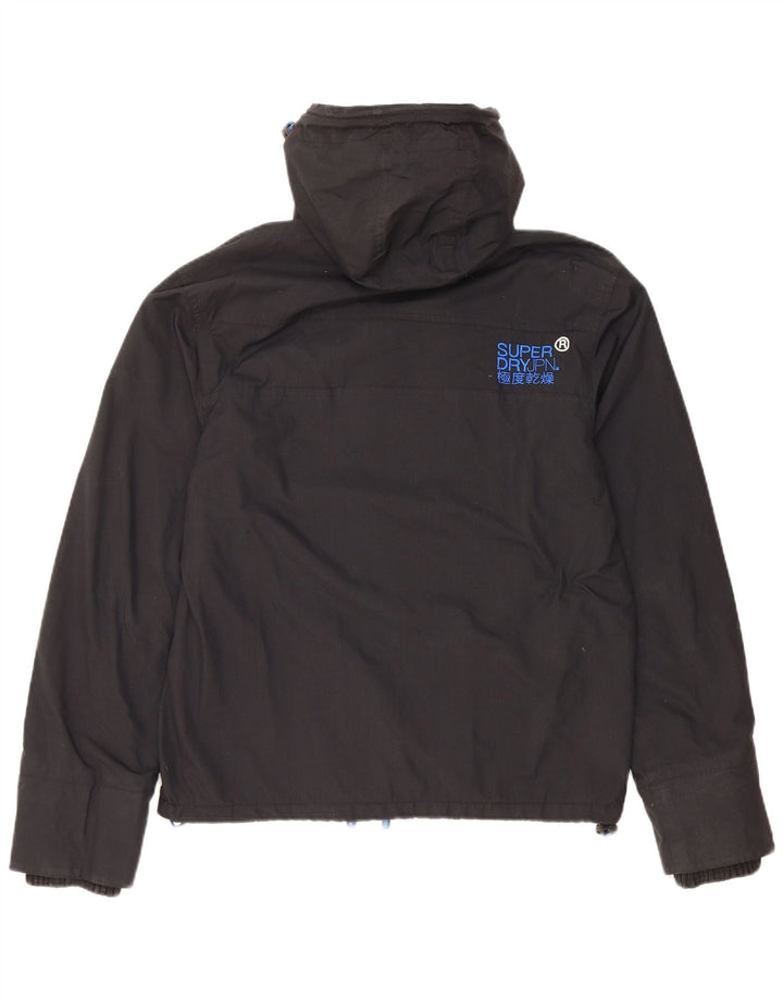 Męska wiatrówka z kapturem SUPERDRY UK 38, średnia czarna