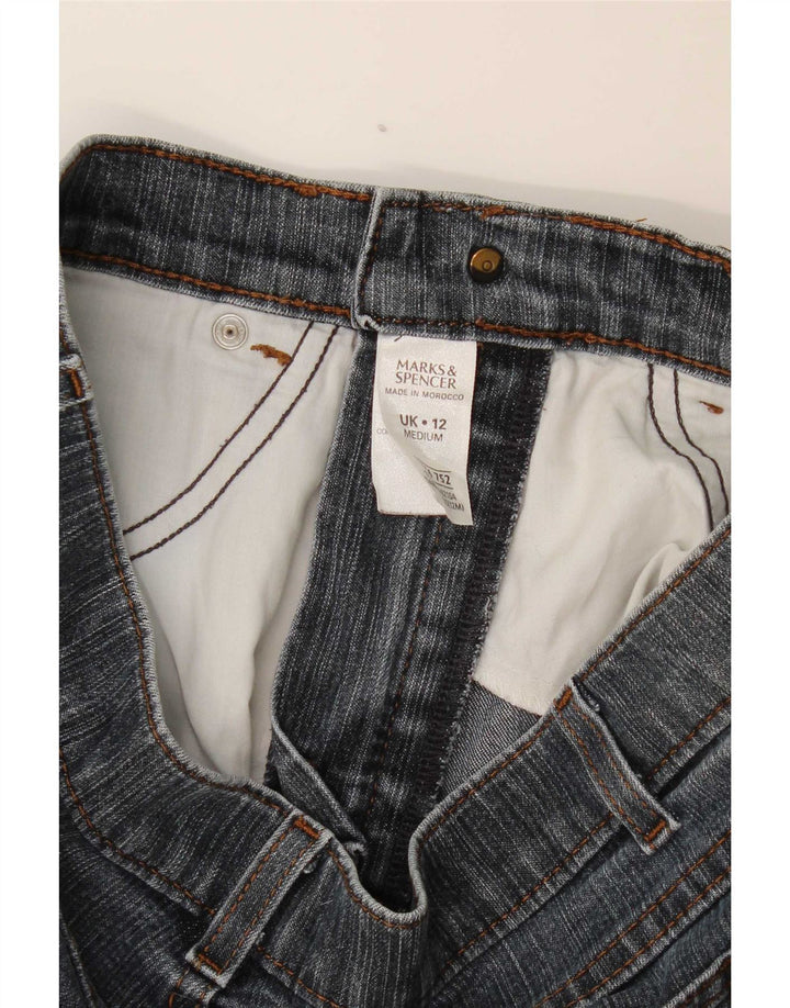 Marks & Spencer Damskie jeansy Bootcut UK 12 Medium W30 L30 Niebieskie bawełniane