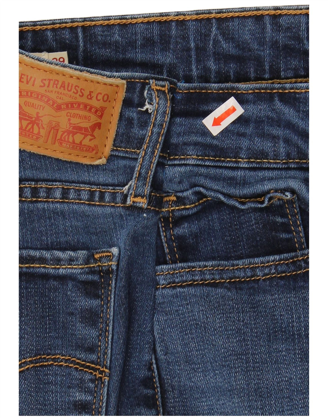Damskie jeansy LEVI'S 711 Skinny W29 L34 Niebieski Lyocell