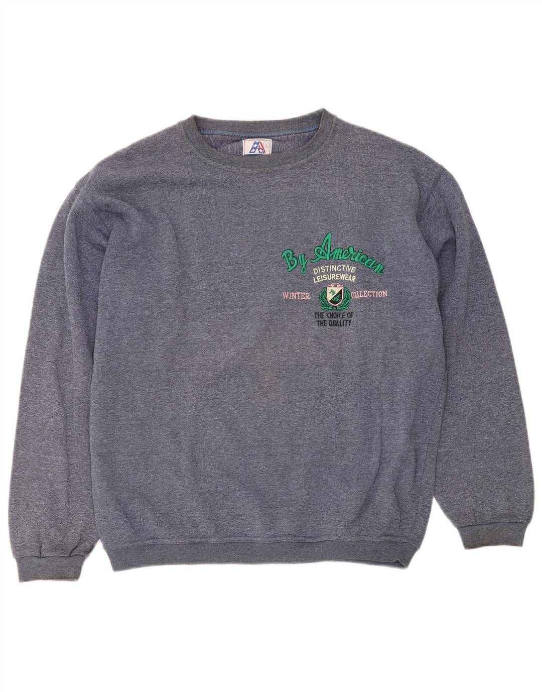 By American Damska bluza oversize z grafiką UK 16, duża niebieska