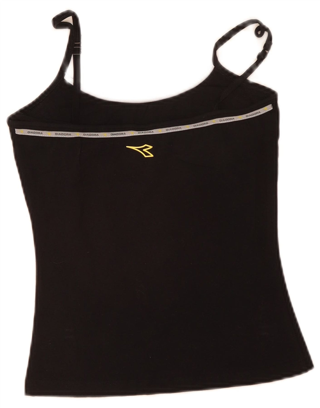 Damski top na ramiączkach Diadora US 2 XS, czarna bawełna