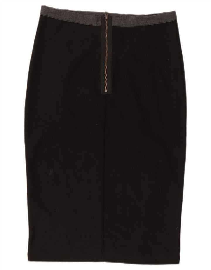 Damska spódnica ołówkowa Topshop UK 10 Small W28 Czarny poliester
