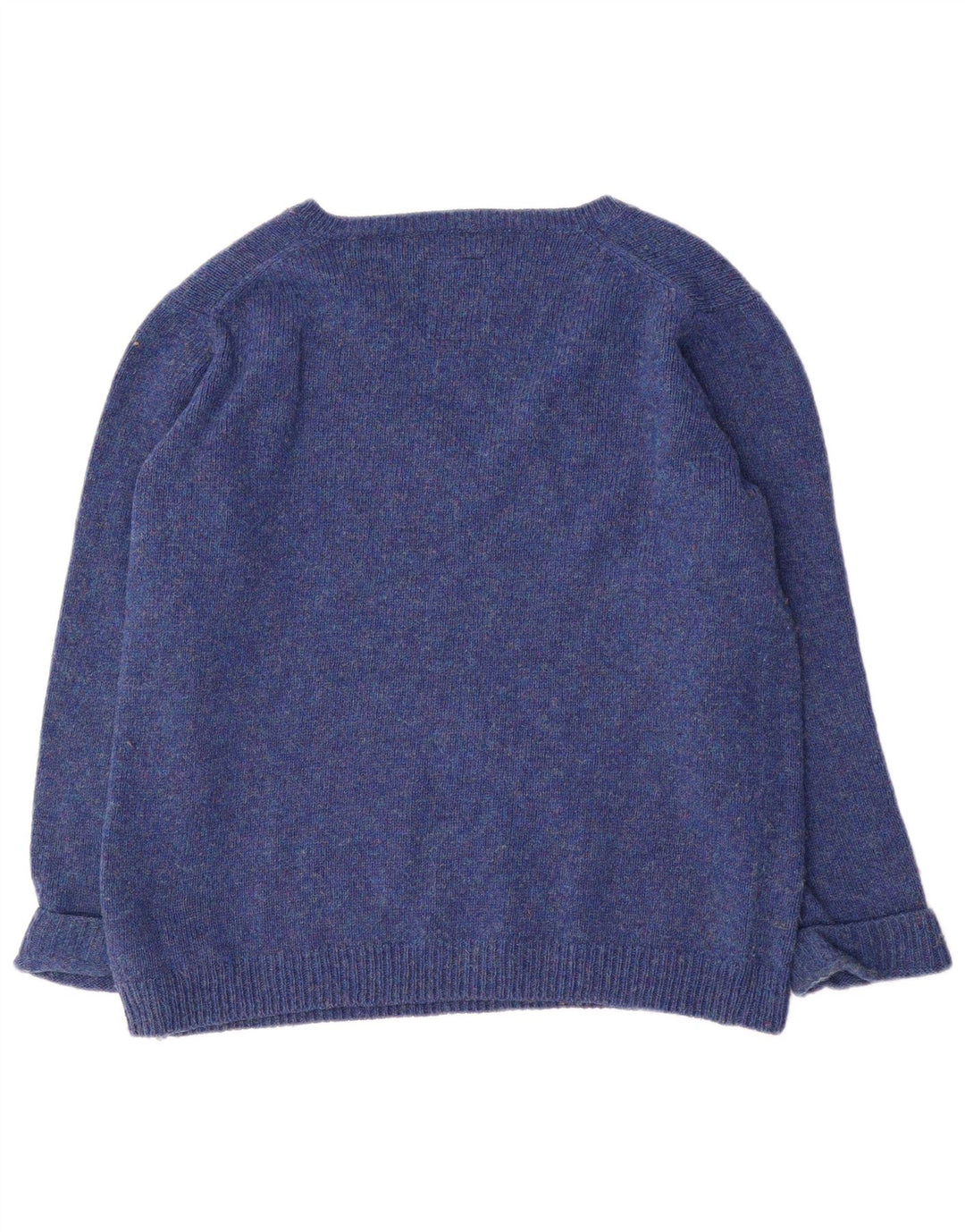 Sweter damski G-Star z dekoltem w kształcie litery V, UK 14, średni niebieski nakrapiany