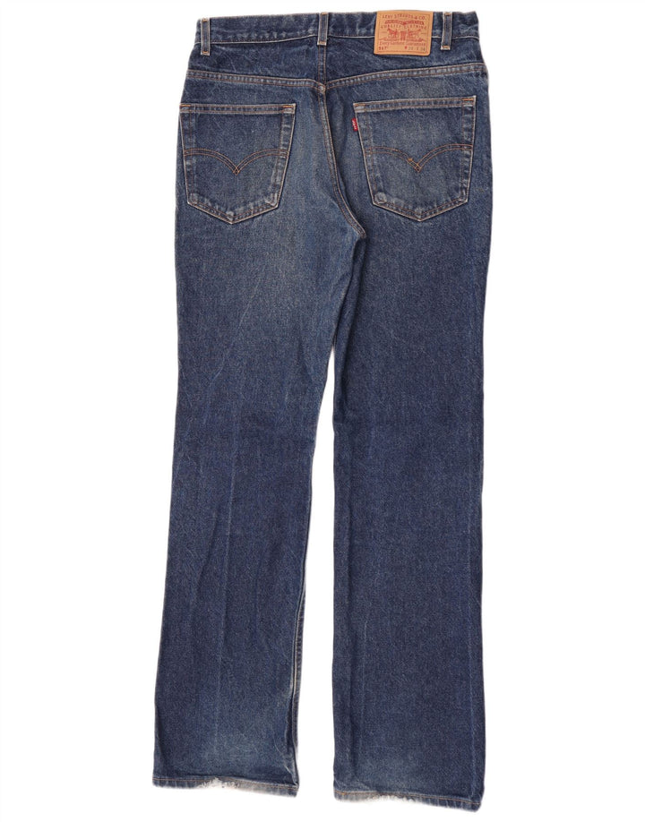 Męskie jeansy Levi's 517 Bootcut W34 L34 Niebieska bawełna