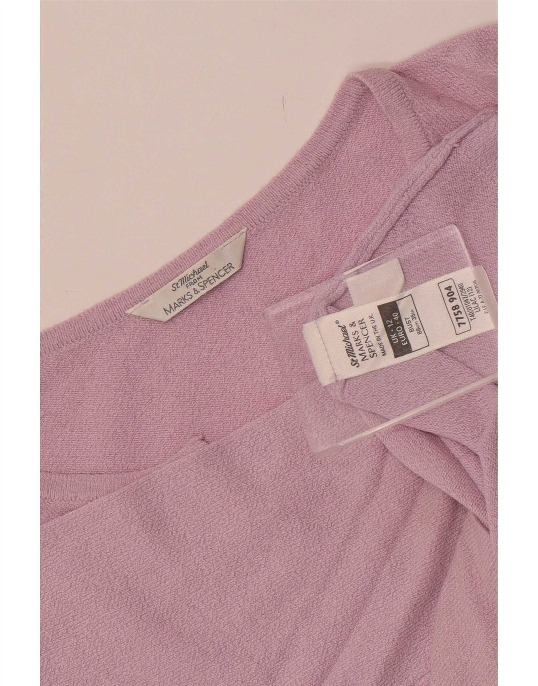 Marks & Spencer Damski top St. Michael z rękawem 3/4, UK 12, średni fiolet