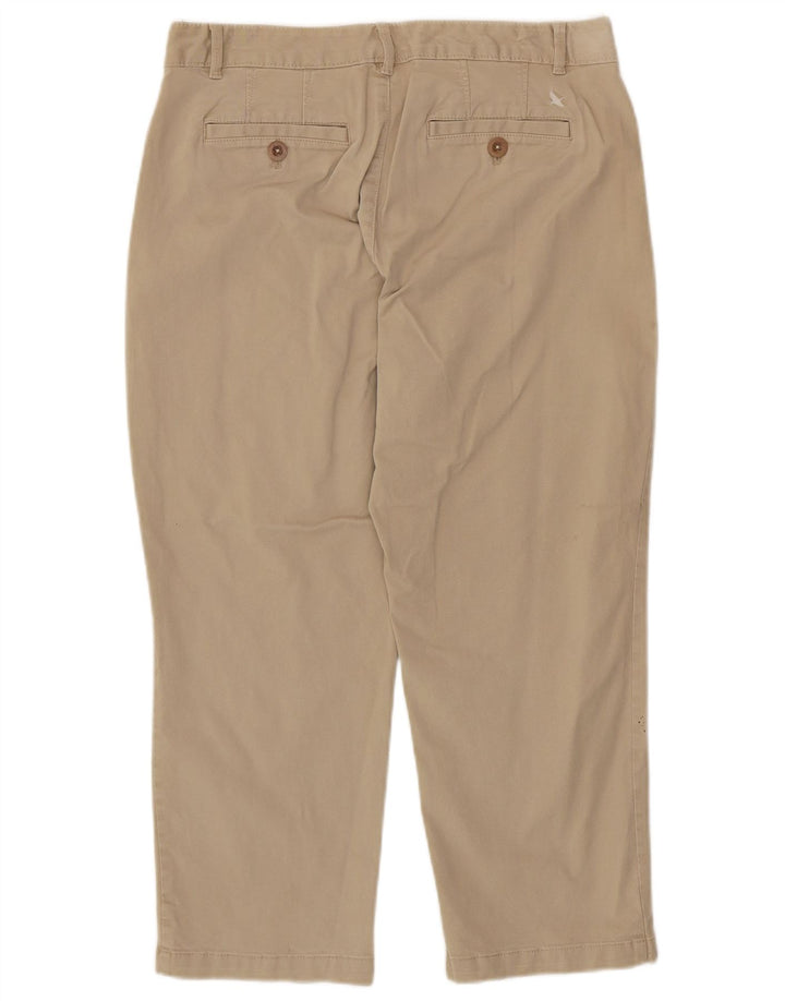 Spodnie damskie EDDIE BAUER o prostym kroju US 10 Large W32 L23 beżowe