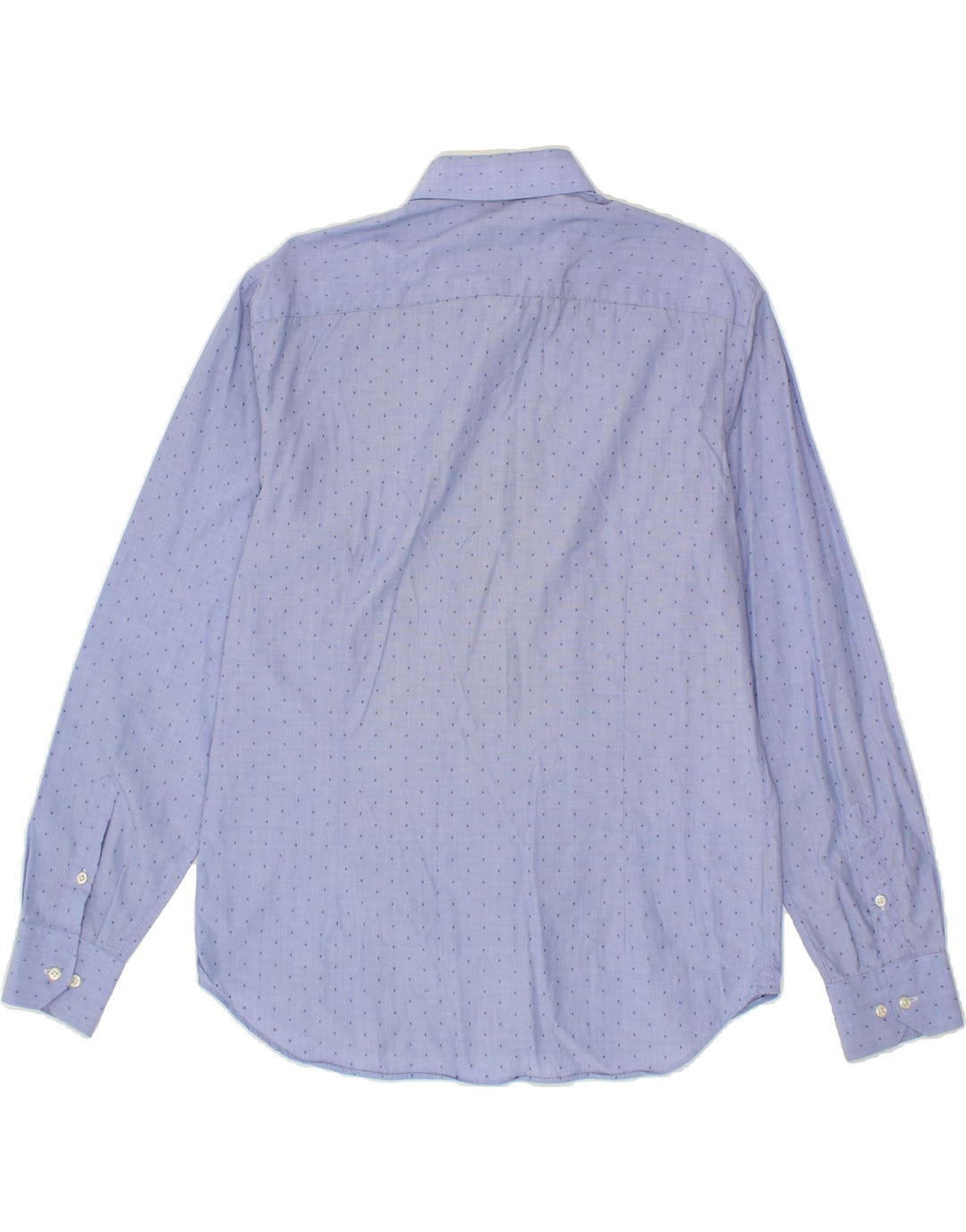 MASSIMO DUTTI Mens Shirt Size 42 Large Blue Spotted Vintage Massimo Dutti and Second-Hand Massimo Dutti from Messina Hembry 