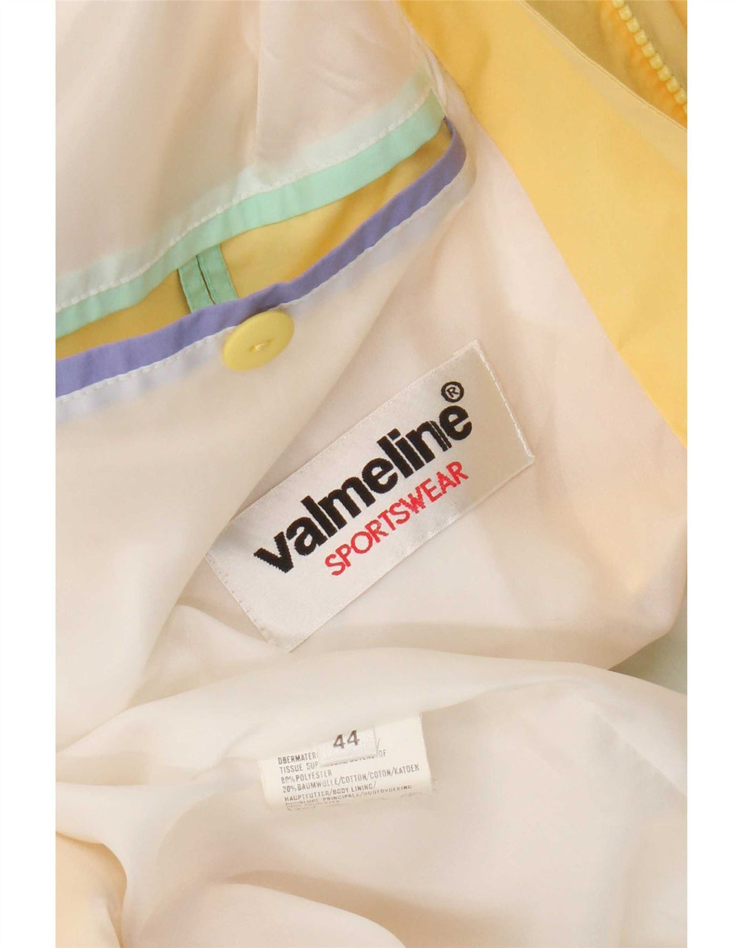 Damska kurtka parka oversize Valmeline z kapturem EU 44 XL w kolorze żółtym
